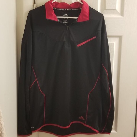 adidas Other - Adidas Climalite Large long sleeve zip up polo